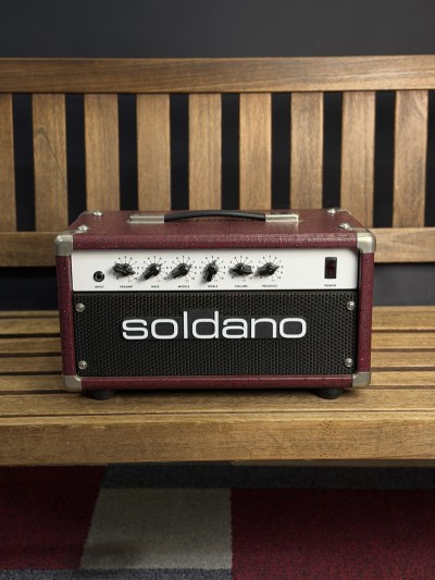 Soldano Atomic 16 Red Ostrich Leather